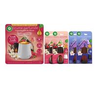 Diffuseur lumineux - AIR WICK - 20ml - 4 Recharges Vanille, Framboise, Lavande, Eucalyptus - Mixte - A poser