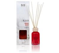 Diffuseur Mikado aux Fruits Rouges - Longue durée - 100 ML - SYS Aromas | Diffuseur avec 8 bâtonnets en rotin - Parfum fruité et doux - Pour maison, bureau et cadeau - Fabriqué en Espagne