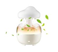 Diffuseur Nuage Pluvieux - Humidificateur Ultrasonique é, Lampe LED | Éclairage Multicolore Avec Son De Pluie Télécommandé, Accessoire De Pour Espace Nuit Spa Méditation