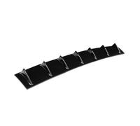 Diffuseur Pare Arrière Diffuseur Universel ABS Lèvre Pare-chocs Arrière Voiture D'aileron Requin 7-aileron Noir Brillant Sans Perçage(3 Section Black)