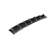 Diffuseur Pare Arrière Diffuseur Universel ABS Lèvre Pare-chocs Arrière Voiture D'aileron Requin 7-aileron Noir Brillant Sans Perçage(3 Section Carbon)