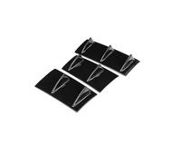 Diffuseur Pare Arrière Diffuseur Universel Becquet Pare-chocs Arrière Noir Brillant 7 Ailes Style Aileron Requin Lèvre Inférieure Corps 3 Pièces(Glossy Black)