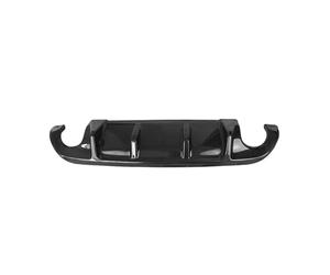 Diffuseur Pare Arrière Pour Infiniti Pour Q50 2014-2017 Becquet Diffuseur Pare-chocs Arrière Avec Voyant Lumineux Kit Carrosserie Lèvre Postérieure Modification Pare-Chocs Arrière(Carbon Look A)