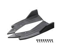 Diffuseur Pare Arrière Universelle Pare-chocs Arrière Lèvre Spoiler Protection Garniture D'aile Diffuseur Anti-crash Jupe Latérale Séparateur D'angle D'enveloppe Pare-Chocs Arrière(2pcs Carbon Fiber)