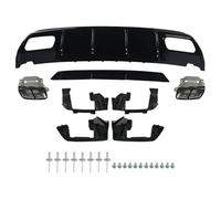 Diffuseur Pare-Chocs Arrière Aileron pour Mercedes Benz W176 Clase A A45 AMG A160 A180 A200 A220 A250 2012-2018,LèVre Voiture Pare-Chocs Inférieur Becques Arrière Kit Corps.