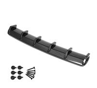 Diffuseur Pare-chocs Arrière Becquet De Pare-choc Arrière Voiture Universel 90CM Diffuseur Lèvre Protecteur Automobile 6 Ailerons Style Aileron Requin(Bright carbon fiber)