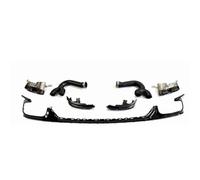 Diffuseur pare-chocs arrière Lèvre Diffuseur Pare-chocs Arrière Noire ABS Embouts D'échappement Becquet Porte Coffre Pour Q8 Pour Ligne S Pour SQ8 2019 2020-2023