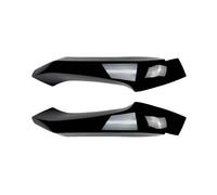 Diffuseur Pare-Chocs Avant Kit Protection Pare-Chocs Avant Diffuseur Séparateur Spoiler ABS Noir Brillant pour BMW pour X3 F25 pour X4 F26 LCI 2014-2017 Becquets Avant(Gloss Black Splitter)