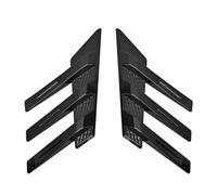 Diffuseur Pare-chocs Avant Lot De 2 Ailerons Latéraux Pare Brise Arrière Voiture Décorations Latérales Persiennes Fenêtre Accessoires Décoratifs Extérieurs Arrière(Glossy Black)