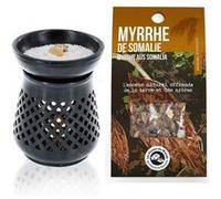 Diffuseur porte-encens + résine de Myrrhe de Somalie Noir G