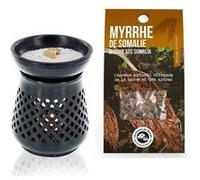 Diffuseur porte-encens + résine Myrrhe de Somalie Noir G