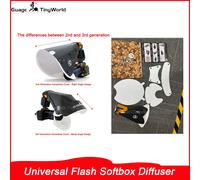 Diffuseur Réflecteur Universel pour Flash, Boîte à Lumière, Snoot pour Objectif Macro, Accessoires d'Éclairage pour Appareil Photo Small-3