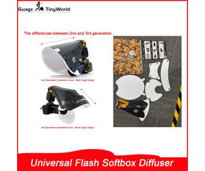 Diffuseur Réflecteur Universel pour Flash, Boîte à Lumière, Snoot pour Objectif Macro, Accessoires d'Éclairage pour Appareil Photo Small-2