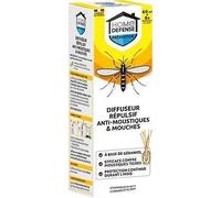 Home Defense - Diffuseur répulsif HDSTICK - à base de géraniol 60 ml + 8 bâtonnets - 1 mois