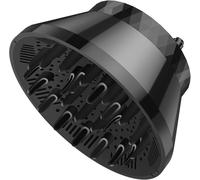 Diffuseur Sèche Cheveux de 3.8¿8.2 cm, Réglable Cheveux Boucles Accessoires en Plastique pour Coiffure Cheveux Bouclés ou Ondulés, Pliable Styling Coiffage Diffuseur, Noir