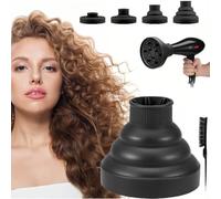 Diffuseur Seche Cheveux,Diffuseur Cheveux Pliable,DiffuseurCheveux Universel,Diffuseur Seche Cheveux Silicone,Cheveux Adaptable pour Sèche,Diffuseur Boucle Pliable,Diffuseur Cheveux