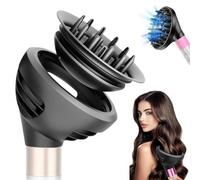 Diffuseur Seche Cheveux pour Dyson Airwrap HS01 HS05 HS08, HOVCEH 2 en 1 Onduler et Boucler Embout Diffuseur Seche Cheveux pour Dyson Airwrap, Accessoires de Diffuseur pour Dyson Airwrap (Gris)