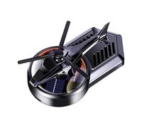 Diffuseur solaire de voiture - Thérapie rotative, parfum d'hélicoptère, parfum en d'aluminium - Clip de ventilation avec recharge d'huile essentielle - Diffuseur solaire pour tableau de bord