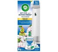 Diffuseur spray automatique désodorisant sans gaz Active Fresh + 1 recharge Fleur de Coton ET Orchidée