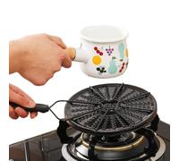 Diffuseur thermique pour fourneau à gaz, plaque de diffusion thermique pour fourneau à gaz avec poignée Réducteur de chaleur pour fourneau à gaz