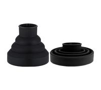 Diffuseur Universel En Silicone Noir Et Rose For Sèche-cheveux, Avec Température Réglable Et Séchage Par Dispersion.(Black 1pcs)