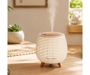 Diffuseur usb lina compact 3 pieds aspect bois jusqu'à 30 m²
