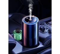 Diffuseur Voiture avec 150ml de Parfum (Musc Blanc), Voiture Électrique Diffuseur, Atomiseur Ultrasonique, 3 Modes Intelligents, On/Off Automatique, Batterie Intégrée, Utilisable 6 Mois YB-190