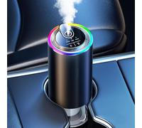 Diffuseur Voiture avec 50ml Parfum, atomiseur ultrasonique, lumière à Commande vocale, 3 Modes intelligents, Marche/arrêt Automatique, Batterie 1000 mAh, BJ 573 (Gardénia)