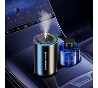 Diffuseur Voiture avec 50ml Parfum (Brise De Mer), Sent Bon Diffuseur Électrique, On/Off Automatique, Atomiseur Ultrasonique, 3 Modes, Batterie Intégrée, Diffuseur Arômes Voiture Durée 5 Mois BJ-577
