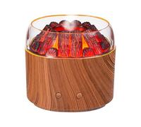 Diffuseur Volcan - Humidificateur Personnel de Bureau à Flamme 160ml,Éclairage d'Ambiance Chaud Réaliste Appareil Silencieux Apaisant,Pour Domicile Voiture Salle de Classe