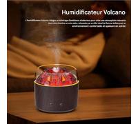 Diffuseur Volcan - Humidificateur Portable à Brume Fraîche Flamme 160ml,Appareil Apaisant Éclairage Ambiance Chaud pour Bureau Chambre Salle de Bain - pour Maison Bureau Salle de Bain Chambre Voiture