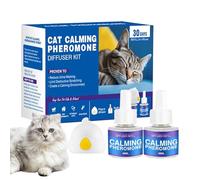 diffuseurApaisant Pour Chat - diffuseurDe Phéromones Apaisantes À Brancher, diffuseurAnti-stress, Appareil De Relaxation Pour Chat Facile À Utiliser Pendant 60 Jours | Solution De Soulagement De L'