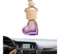 Diffuseurs d'huile de voiture vitsrisea - diffuseur d'huile pour voiture, 6 ml de voiture à coeur | Bouteilles de Parlement pendentif, bouteilles de parfum vides en verre, ornement d'aromaterap