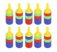 Diffuseurs D'oxygène pour Aquarium 10 Pièces - Pierres à Air de Haute qualité pour Une Aération et Une Purification Efficaces dans Les Aquariums - Plastique, 4,3 X 1,5 Cm