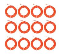 DIFFWELY Lot de 12 cordes torsadées prédécoupées de 0,2 cm x 4,9 m compatibles avec la plupart des têtes de débroussailleuse. Ligne de fil Weed Wacker de 241,3 cm pour débroussailleuse RYOBI Nitro EGO