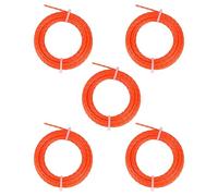 DIFFWELY Lot de 5 cordes torsadées prédécoupées de 0,2 cm x 4,9 m compatibles avec la plupart des têtes de débroussailleuse. Ligne de fil Weed Wacker de 241,3 cm pour débroussailleuse RYOBI Nitro EGO