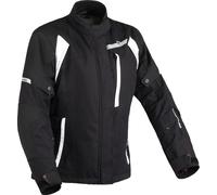 DIFI Alexis Aerotex imperméable dames moto textile veste, Noir/Blanc, Taille M