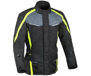 DIFI Cage Aerotex imperméable Enfants Moto Textile Veste, noir/jaune, Taille 140