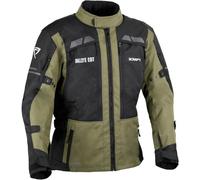 DIFI Granada Aerotex Veste textile de moto imperméable, noir-vert, taille M pour homme