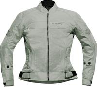 DIFI Ibiza Air Veste textile de moto pour femmes, Gris clair, Taille 38