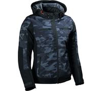 DIFI Jamie 2 Aerotex Urban Camo imperméable dames moto textile veste, noir-multicolore, taille 36 pour femmes