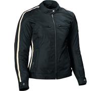 DIFI Jodie Aerotex Urban veste textile de moto pour dames imperméable à l’eau, noir-beige, taille 46 pour femmes