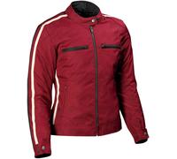 DIFI Jodie Aerotex Urban veste textile de moto pour dames imperméable à l’eau, rouge-beige, taille 38 pour femmes