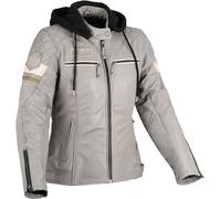Blouson cuir femme DIFI JOLENE 2 gris-crème XL