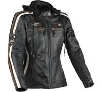 DIFI JOLENE 3 Damen Lederjacke schwarz-braun XXL