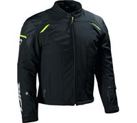 DIFI Justin Aerotex Urban Veste textile de moto imperméable, noir-jaune, taille M pour homme