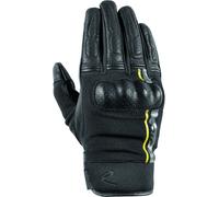 DIFI Reptile Gants de moto perforés, noir/gris/jaune, Taille 4XL