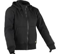 DIFI Soho Sweat à capuche moto pour femmes, noir, Taille XL