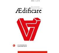Ædificare Robert Carvais (Collection dirigée par), Robert Carvais (Editeur du volume), Valérie Nègre (Collection dirigée par), Valérie Nègre (Editeur du volume), Philippe Bernardi (Collection dirigée 