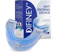 Difiney Dispositif anti-ronflement : solution anti-ronflement approuvée par la FDA - Protège-dents réglable pour homme et femme - Embout buccal anti-ronflement pour améliorer le sommeil - Utilisation